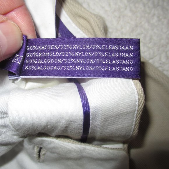 Made in Italy Purple Label Ralph Lauren Taupe Pants Size 34 - Picture 7 of 15